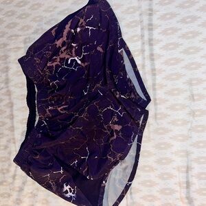 Nike Purple and Pink Patterned Shorts
